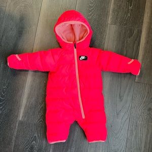 Nike Puffer Neon Pink Snowsuit Coverall